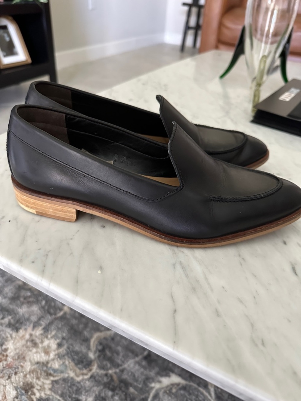 Everlane The Modern Classic Black Leather Loafers